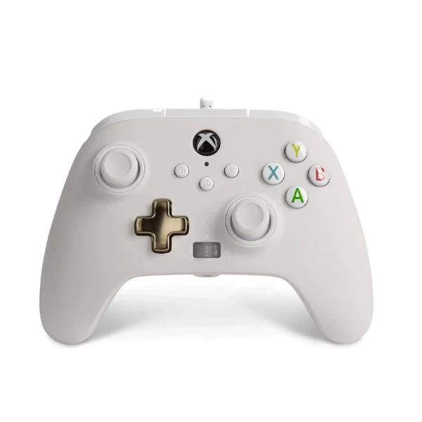 Manette PowerA blanche pour Xbox Series X|S vue de face