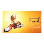Personnages emblématiques de Mario Strikers : Mario, Luigi, et Peach en action sur le terrain.