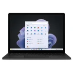 Microsoft Surface Laptop 5 ouvert, affichant un écran tactile lumineux.