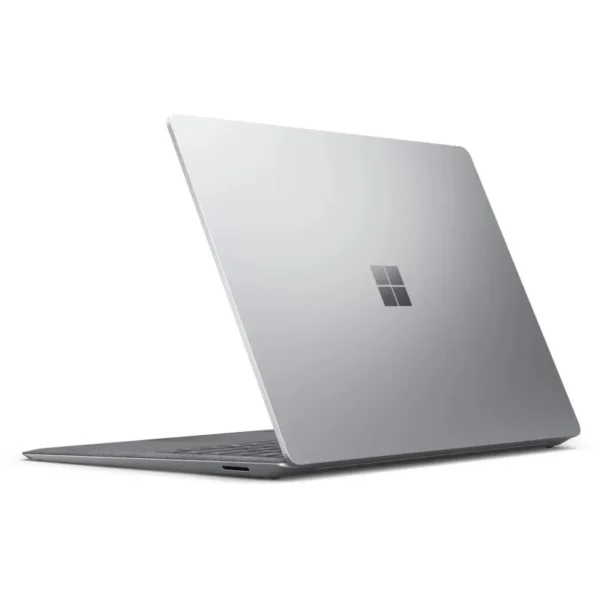 Profil fin du Microsoft Surface Laptop 5 en aluminium.