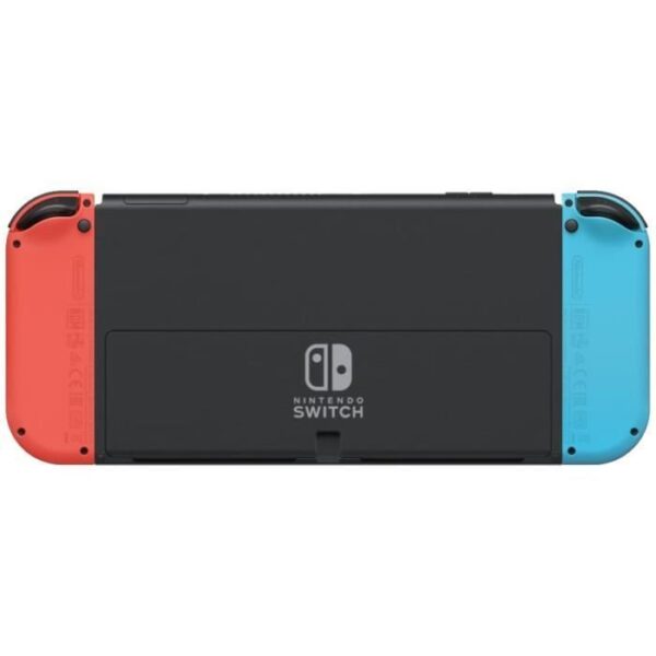 Joy-Con bleu et rouge détachés de la console en mode sur table.