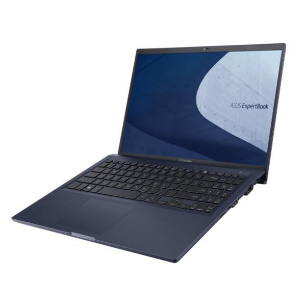 PC Asus ExpertBook B1 B1500 avec ports USB et HDMI visibles.