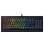Clavier Razer Cynosa V2 avec rétroéclairage RGB dynamique, vue en angle.