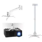 Support vidéoprojecteur plafonnier réglable vue frontale