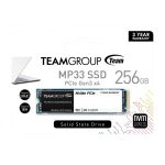Vue du TEAMGROUP Disque SSD NVME MP33 M.2 256 Go PCI Express