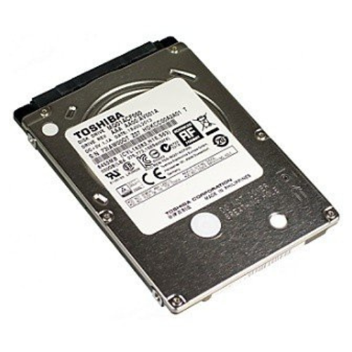 Disque dur Toshiba 500GB MQ01ACF 2.5″, vue détaillée.