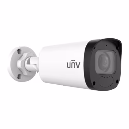 Caméra IP UNIVIEW 5MP avec vision nocturne et boîtier résistant aux intempéries.