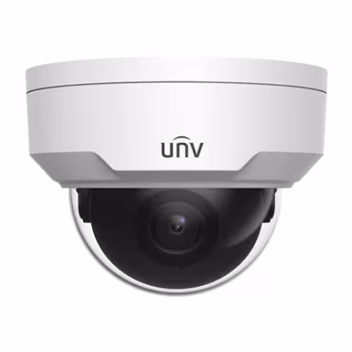 Caméra IP UNIVIEW 5M UV-IPC325LB-SF28-A avec design dôme fixe, idéale pour une surveillance de haute qualité.