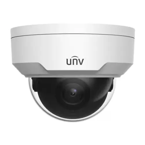 Caméra IP UNIVIEW 5M UV-IPC325LB-SF28-A avec design dôme fixe, idéale pour une surveillance de haute qualité.