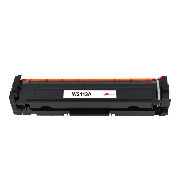 Cartouche de toner EURO TONER W2113A MG Magenta compatible HP, vue de face.