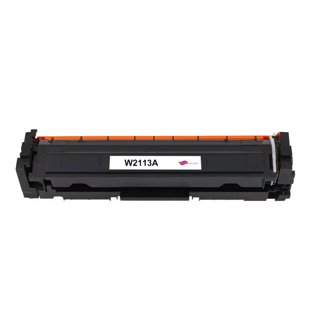 Cartouche de toner EURO TONER W2113A MG Magenta compatible HP, vue de face.