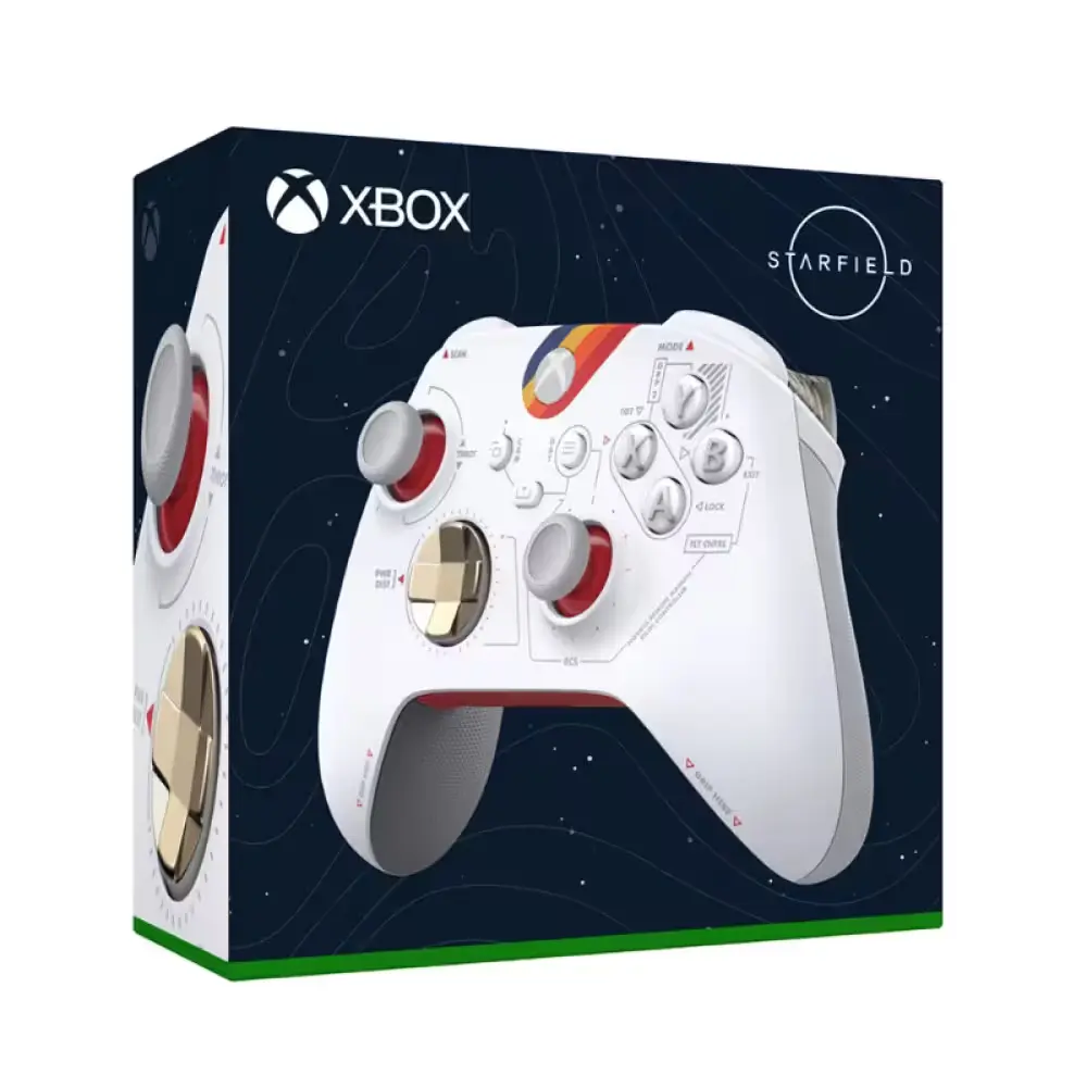 Manette Xbox wireless controller edition utilisée par un joueur lors d'une session de jeu intense.