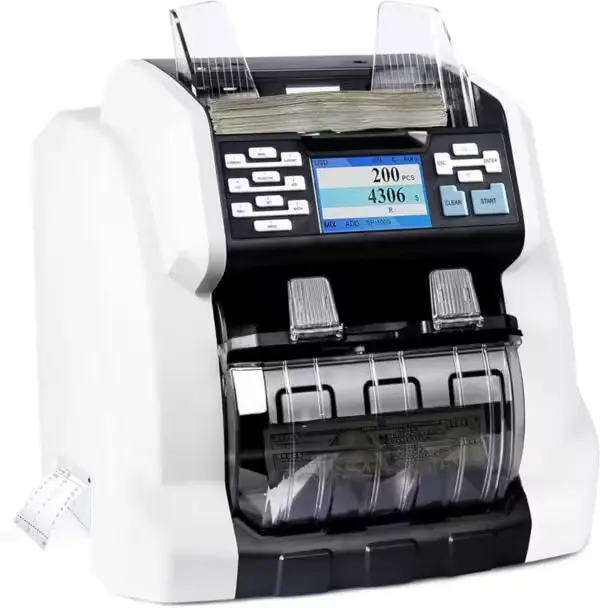 Compteuse de billets RIBAO BCS-150 PLUS en action