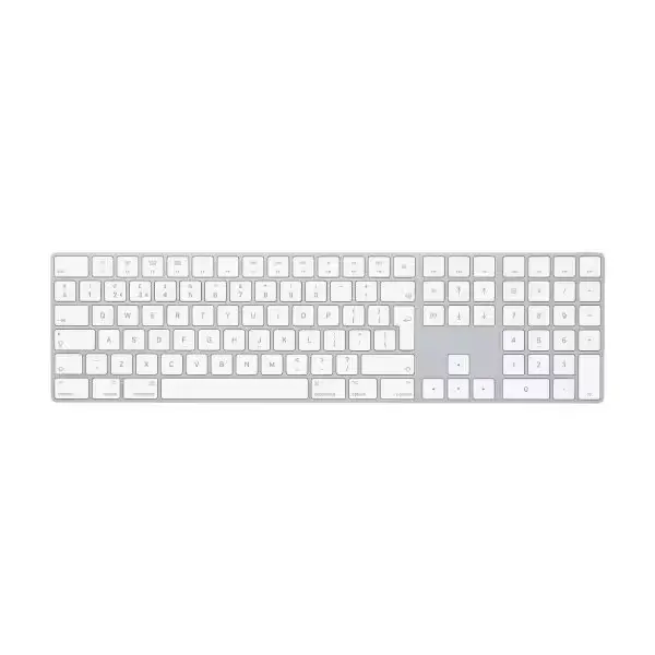 Clavier Apple Magic Keyboard avec pavé numérique en aluminium, modèle QWERTY A1843.