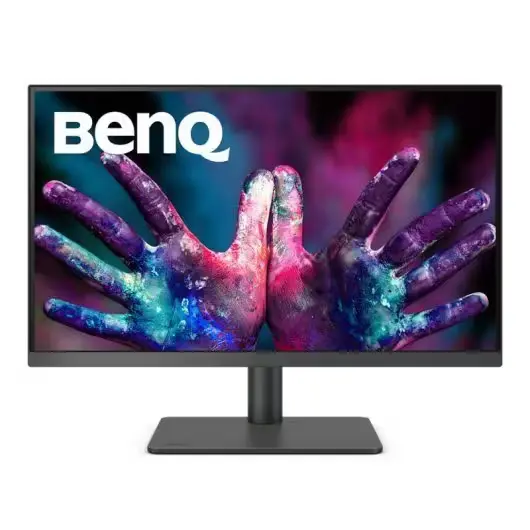 Écran BenQ PD2705U 27 pouces affichant une image en 4K UHD.