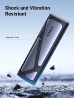 Boîtier Ugreen NVMe M2 avec port USB-C et LED d’indication.