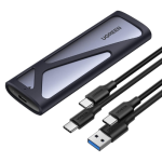 Boîtier UGREEN NVMe M.2 SATA SSD en aluminium avec port USB-C