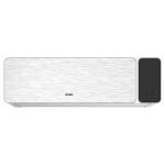 Télécommande du climatiseur split mural 7000 BTU affichant la température.