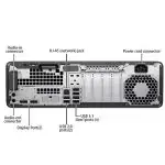 Vue avant du HP Elitedesk 800 G3 Mini, design compact et moderne