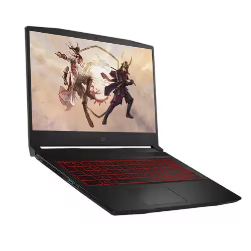 Clavier rétroéclairé rouge du MSI GF63 12VF avec touches précises et confortables.