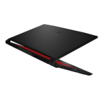 Profil latéral du MSI 12VF montrant sa finesse et ses ports de connexion.