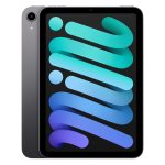Vue de face de l'Apple iPad MINI 6 affichant un écran lumineux.