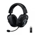 Casque Logitech G Pro X Wireless vu de côté.
