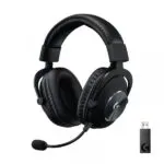 Casque Logitech G Pro X Wireless vu de côté.