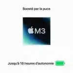 Vue arrière montrant les finitions du MacBook Air M3