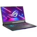 Vue de face du ASUS ROG STRIX G17 allumé