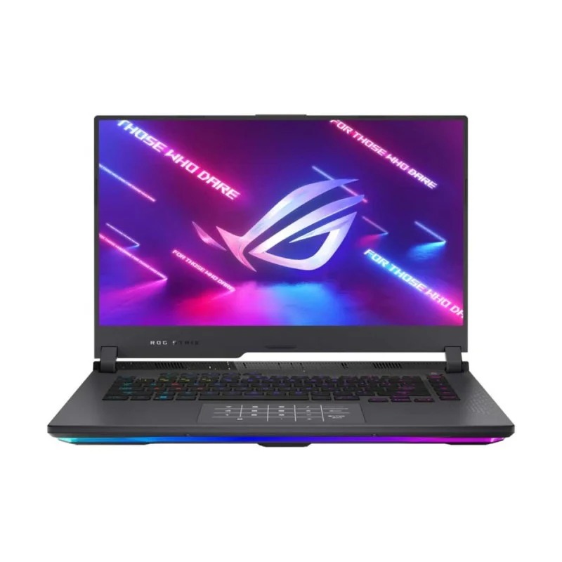 Logo ROG éclairé sur le capot du PC