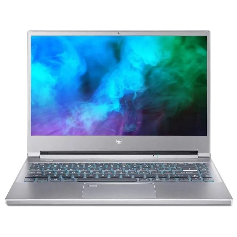 Vue avant du Acer Predator Triton 300 SE avec écran allumé