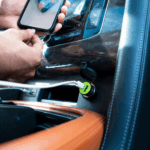 Goui AUTO Car Charger transparent inséré dans une voiture