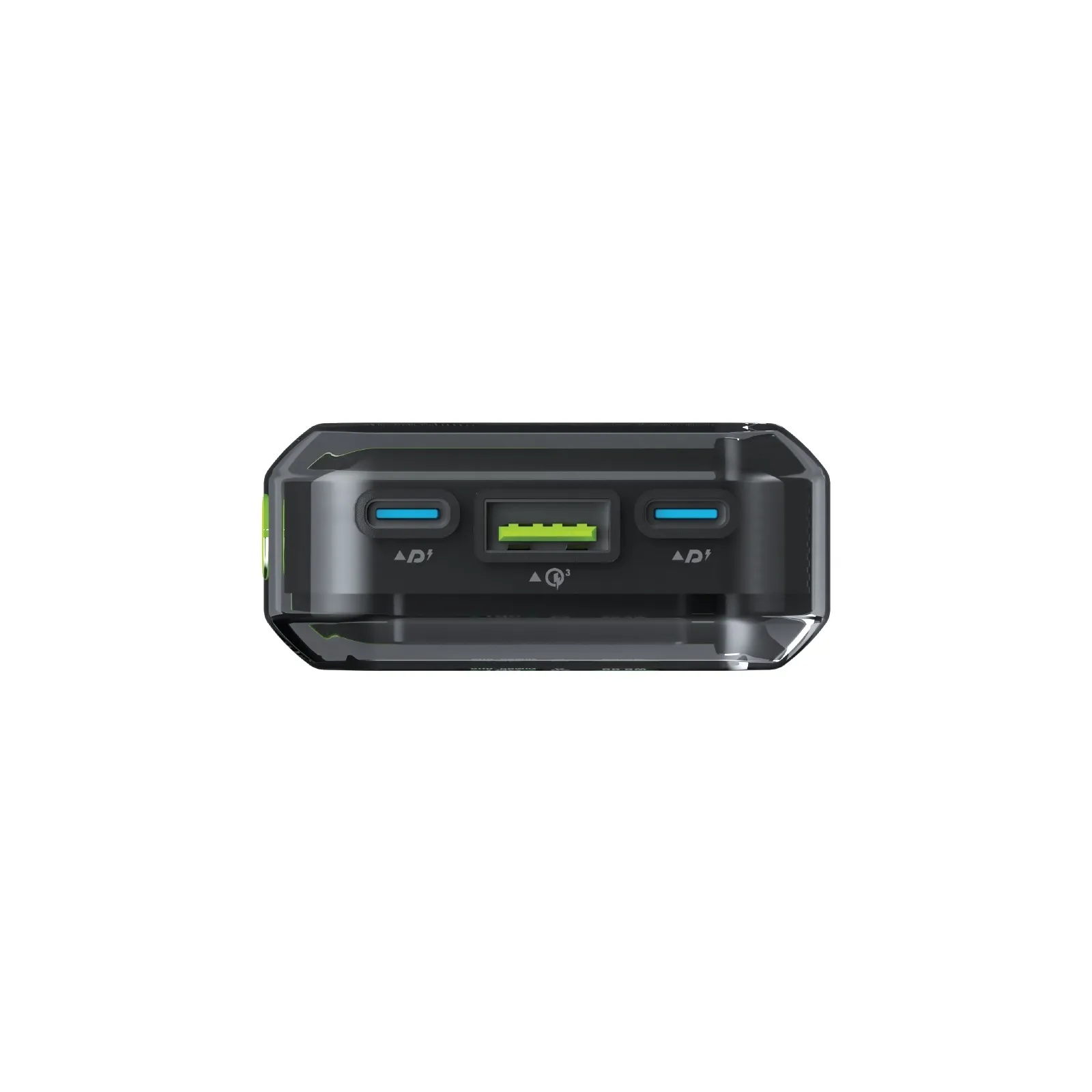 Vue de profil de la batterie compacte GOUI