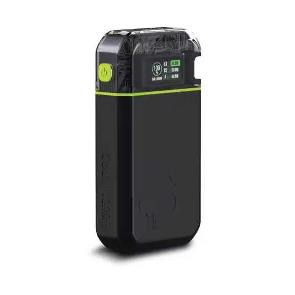 Vue avant de la GOUI Power Bank avec écran allumé
