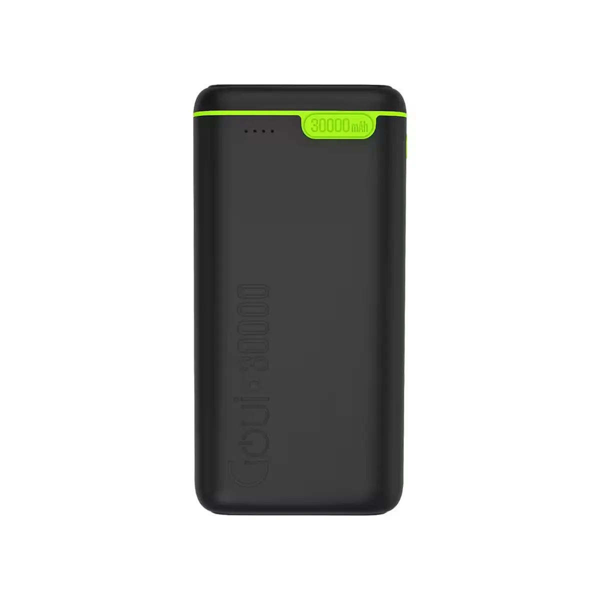 Batterie externe Goui KIGO 30 noire 30,000 mAh en vue de face
