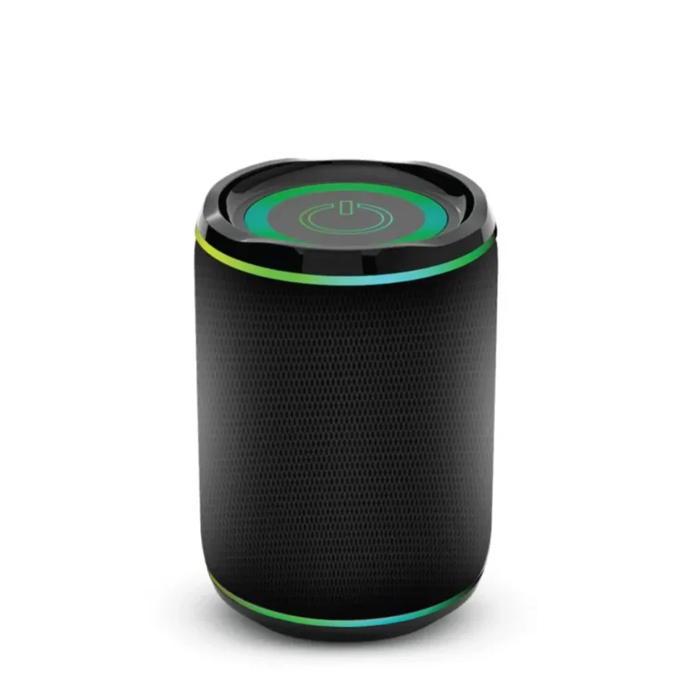 Enceinte Goui NEON.16 noire allumée avec LED