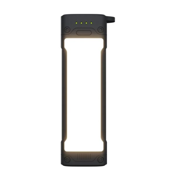 Vue avant de la Goui TORCH Power Bank avec torche LED allumée