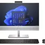 Vue frontale du HP Desktop avec écran FHD