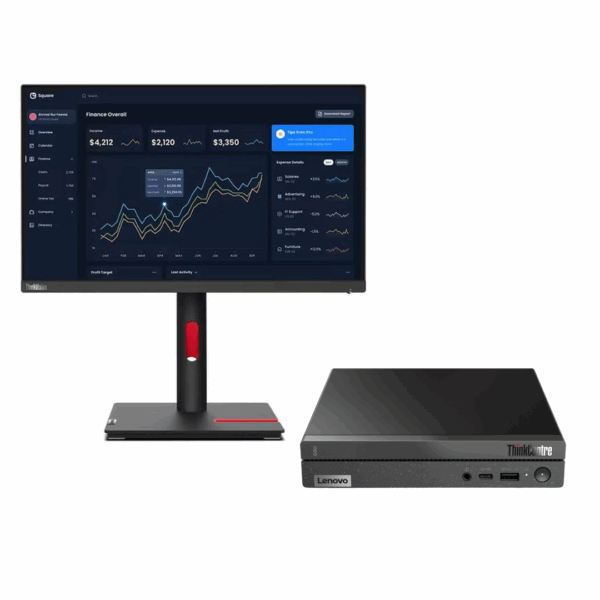 Unité centrale Lenovo ThinkCentre Neo 50q Gen 4 vue de face