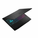 Écran affichant un rendu graphique détaillé avec RTX activé.
