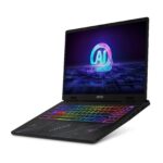 Écran 16 pouces QHD+ affichant une scène de jeu haute définition