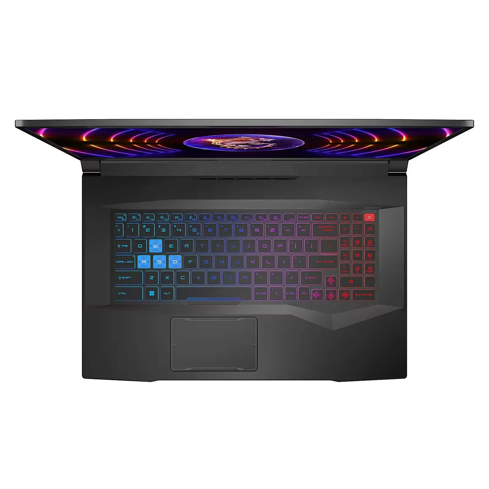 MSI Pulse 17 affiché de face sur bureau gaming