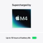 Vue latérale du MacBook Air M4 très mince