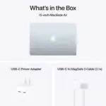 Vue arrière du MacBook Air M4 fermé