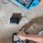 Goui P30 connectée à un MacBook