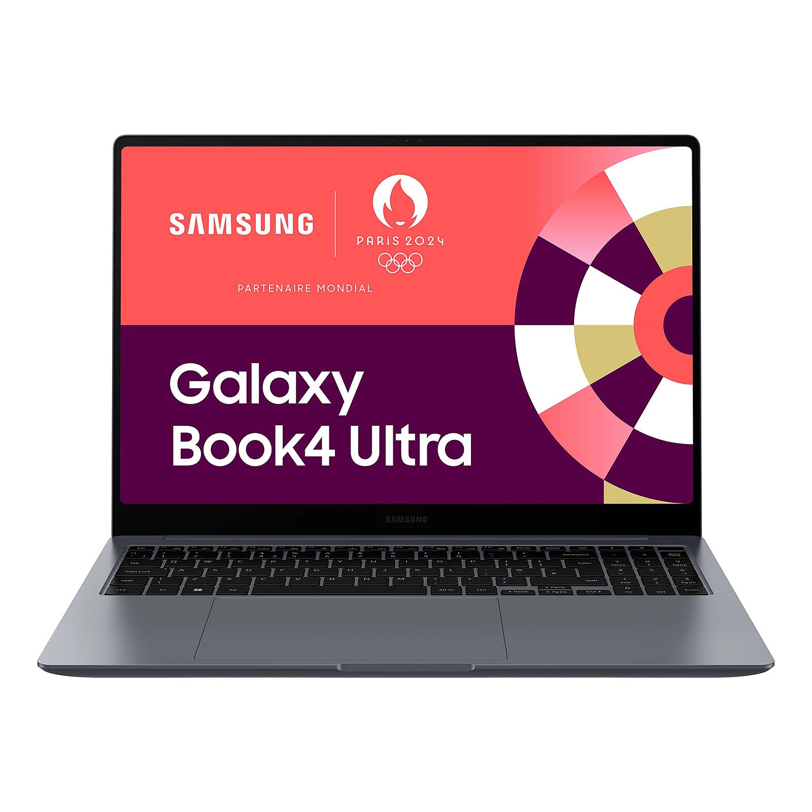 Samsung Galaxy Book4 Ultra – vue ouverte écran AMOLED