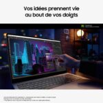 Profil latéral du Galaxy Book4 Ultra avec ports visibles