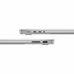 Vue arrière du MacBook Pro fermé, coloris argent