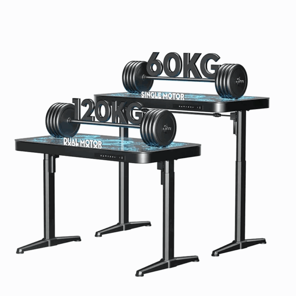Structure métallique solide du bureau gamer DEADSKULL